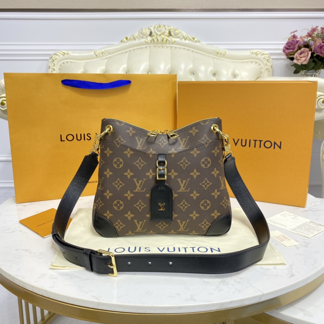 Louis Vuitton ODEON PM Handbag Monogram M45353 Black